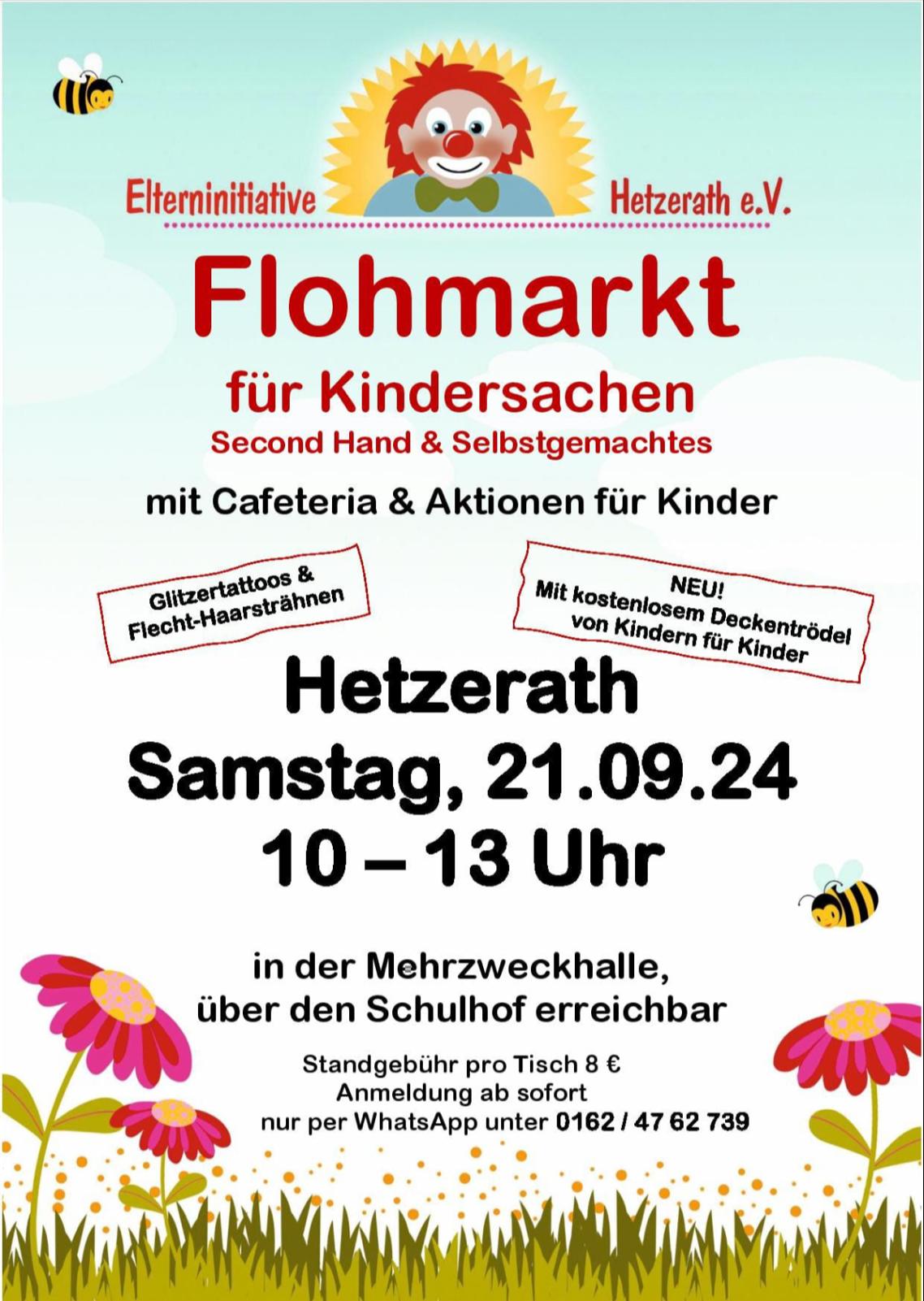 Flyer Flohmarkt für Kindersachen